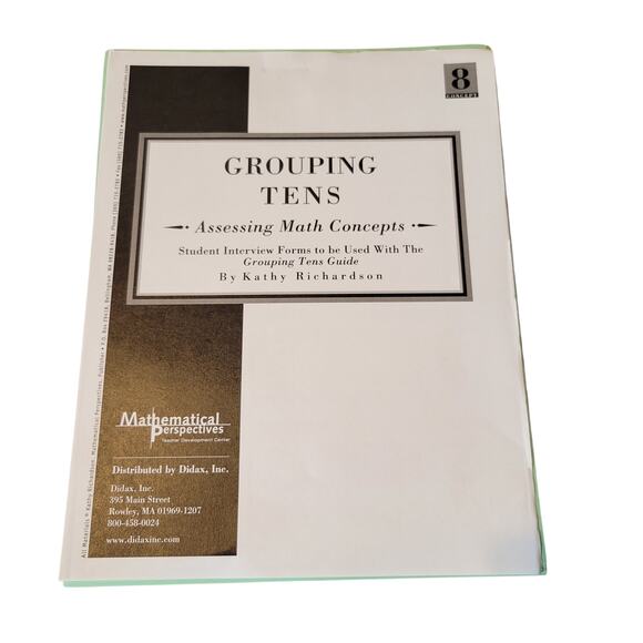 Grouping Tens Book 8 Kathy Richardson 45 Student Forms Assessing Math Concepts - Picture 9 of 13
